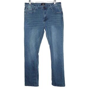 STEVE'S JEANS distressed look blue jeans Men's size 34 x 32